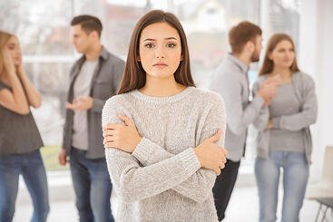 Woman with Worried Look