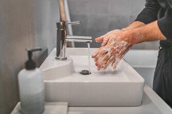 Washing hands