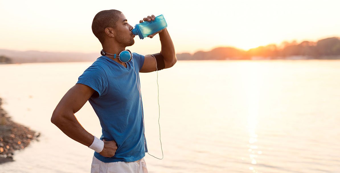 Client drinking water