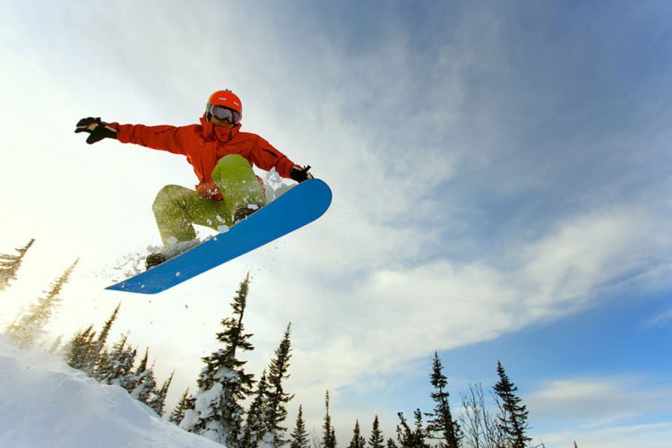 Person snowboarding 