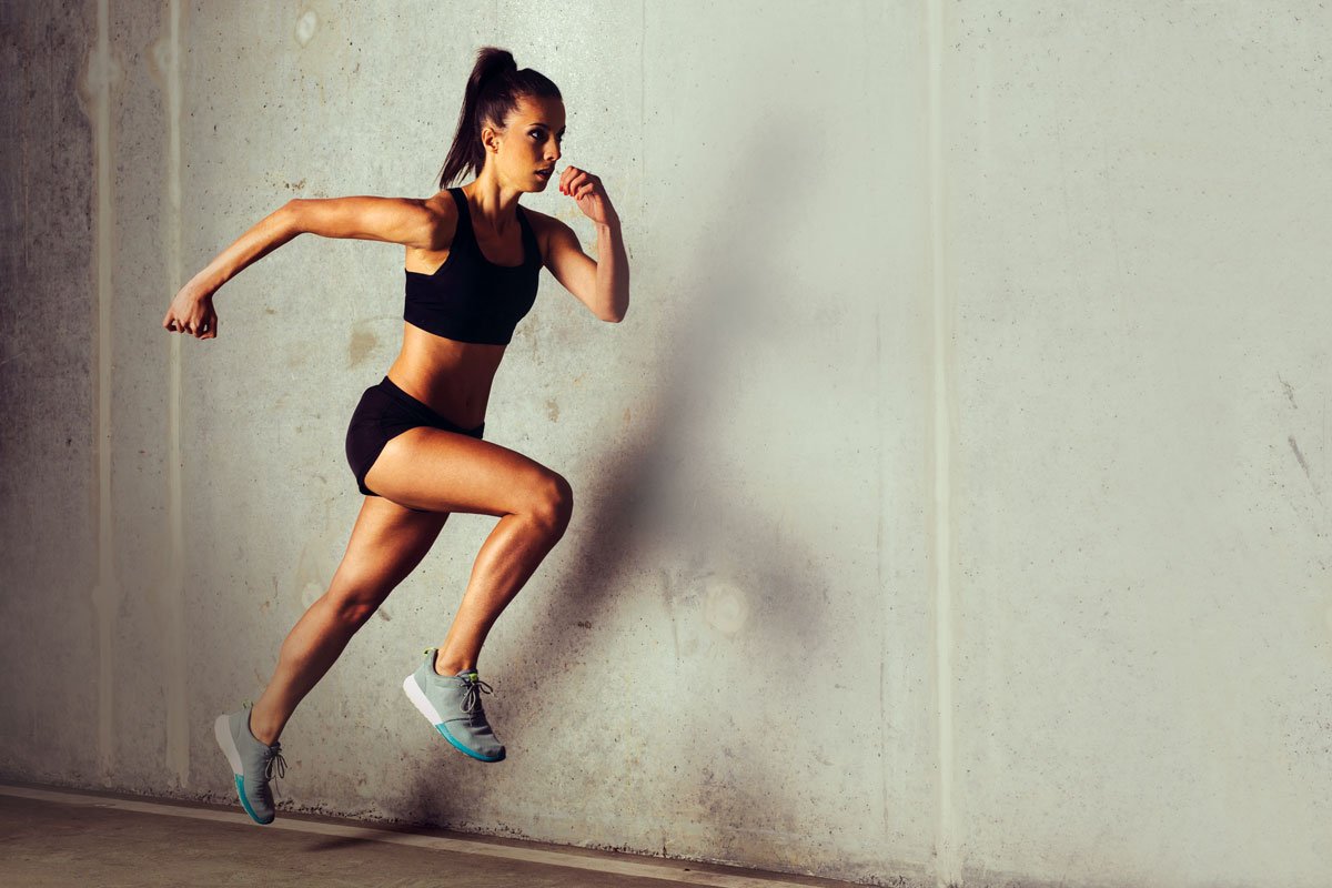 lady running